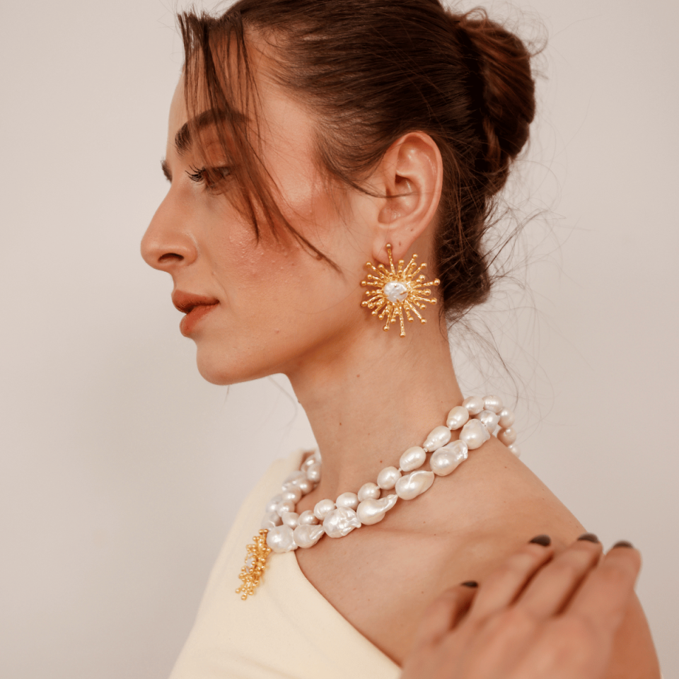 Barok İnci Tina Kolye
